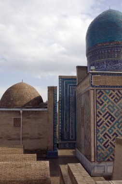 karmaşık Türbeler Şah-i-zinda, Semerkand, Özbekistan 