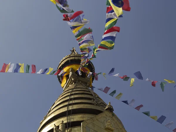 Swayambunath Stupa budista, Katmandú, Nepal —  Fotos de Stock