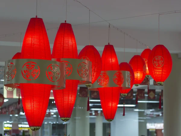 Group of red lamps Vietnamese — Stock Photo, Image