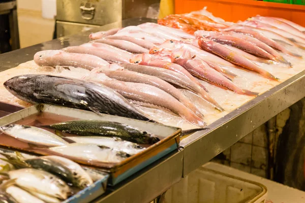 Rodzaje ryb o fishmarket — Zdjęcie stockowe