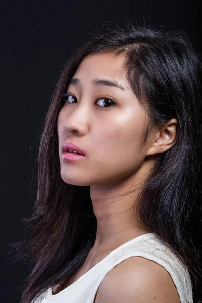 Retrato Beleza Belo Modelo Moda Asiático Americano — Fotografia de Stock