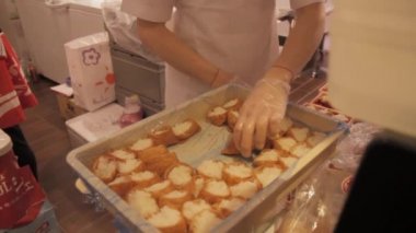 Inarizushi, dolması tofu cilt suşi hazırlıklı olma