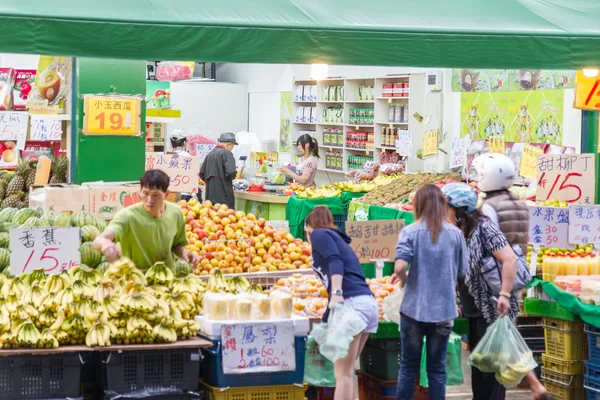 Mercado tradicional en la ciudad de New Taipei — Foto de Stock