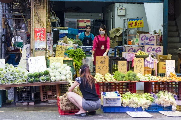 Traditionele markt in New Taipei City — Stockfoto