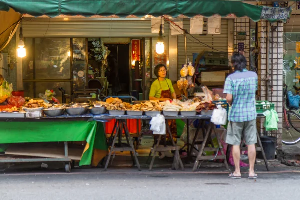 Традиционный рынок в городе Новый Тайбэй — стоковое фото