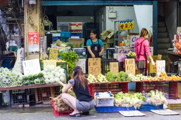 Traditionele markt in New Taipei City — Stockfoto