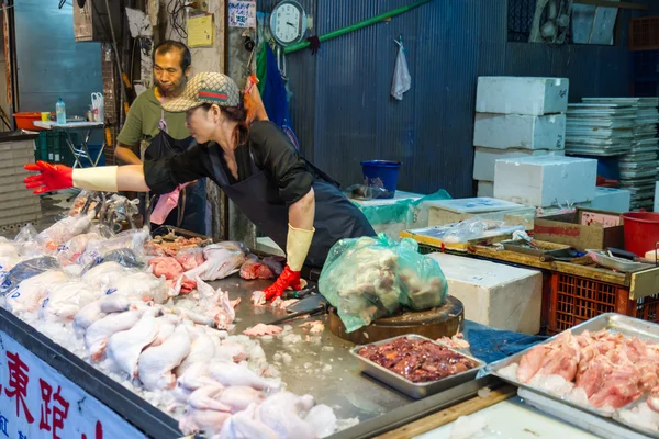 Traditional market in New Taipei City — Stock Photo, Image