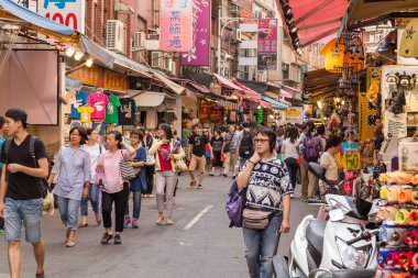 Danshui yaya alışveriş alanı yürüyüş alışveriş