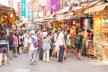 Danshui yaya alışveriş alanı yürüyüş alışveriş