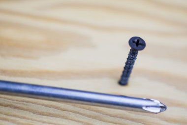 Ahşap ve tornavida vida