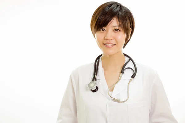 Asian female doctor with stethoscope — Stock Photo, Image