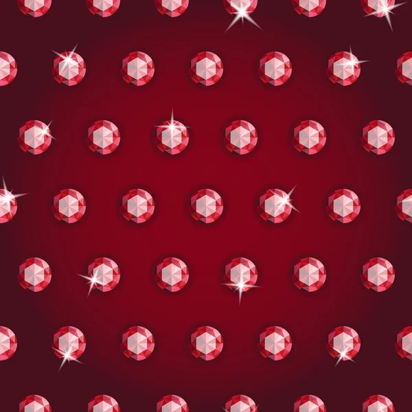 Kırmızı yuvarlak kristalleri ile sorunsuz arka plan