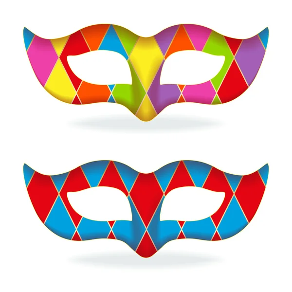 Multicolor masks — Stock Vector