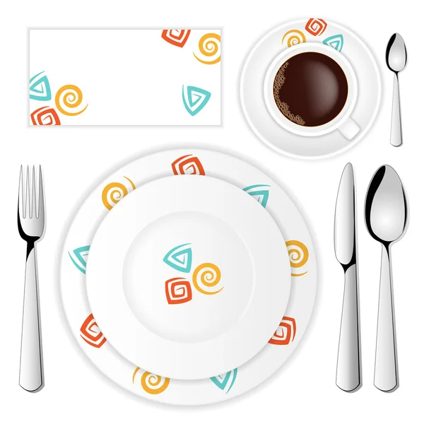 Sofra ile parlak swirls ayarla