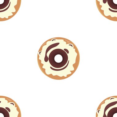 Çörek sorunsuz arka plan doku deseninin