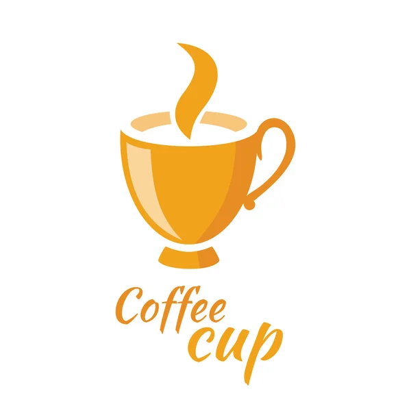 Coffee Cup logo Design płaskie izolowane — Wektor stockowy