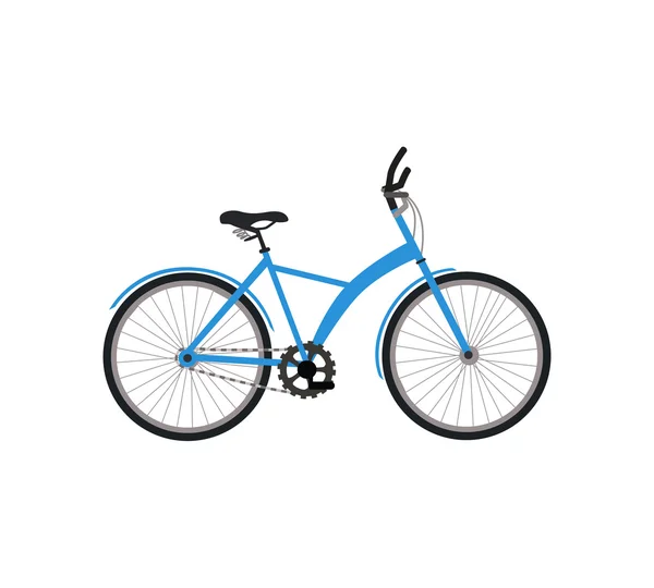 Design de bicicleta plana isolada — Vetor de Stock