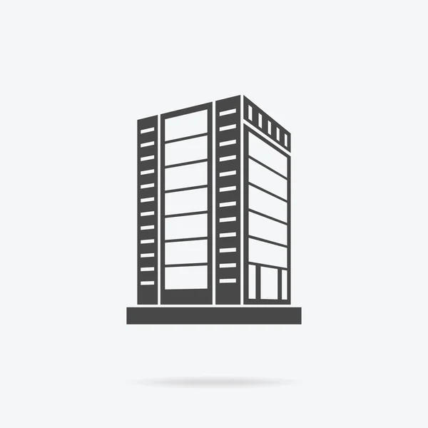 Wolkenkrabbers woningbouw pictogram — Stockvector