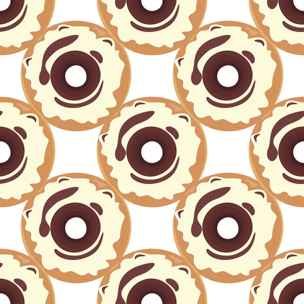 Donut nahtlosen Hintergrund Textur Muster — Stockvektor