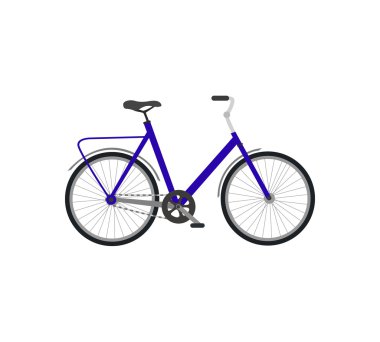 Düz izole bisiklet tasarım