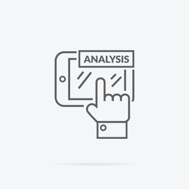 Data Analysis Icon Flat Design