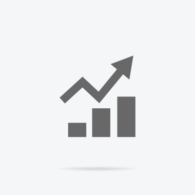 Grafik düz işaret tasarım konsepti