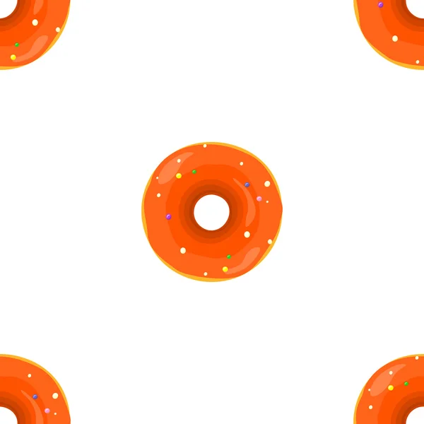 Donut patrón de textura de fondo sin costuras — Archivo Imágenes Vectoriales