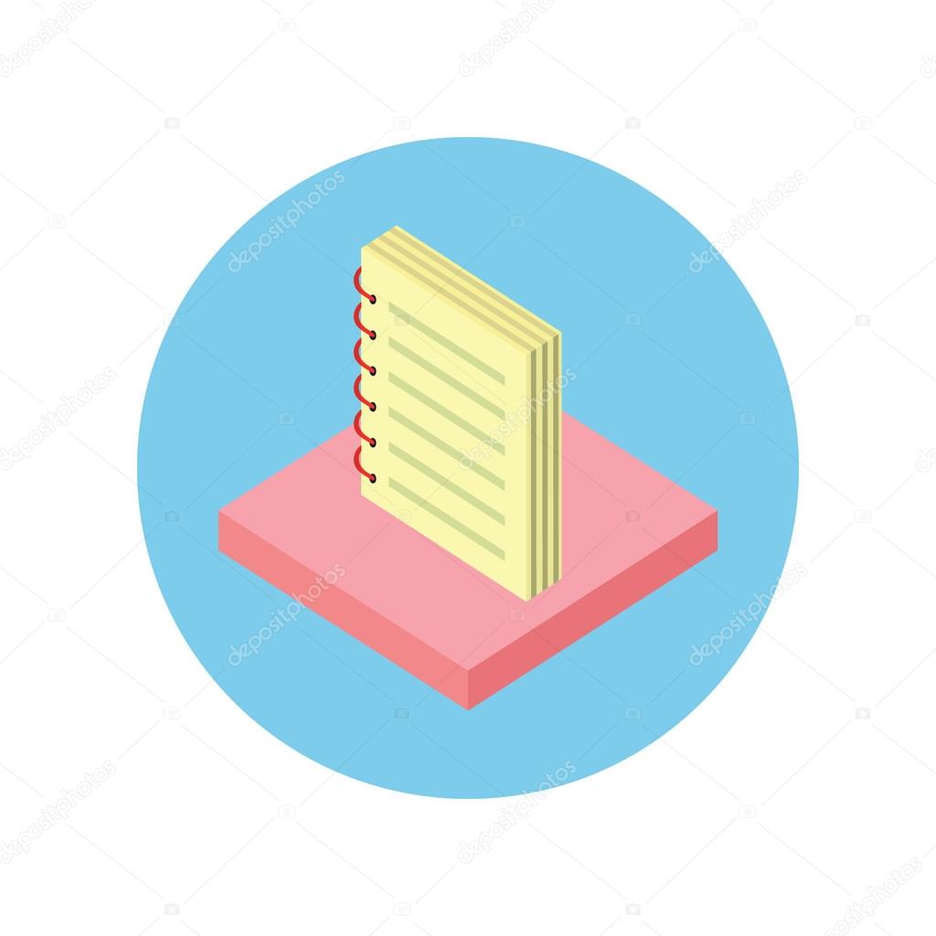 Notebook Icon Design Flat Isolated Round 스톡 벡터 - ©robuart 105502748, image size:1024x1024