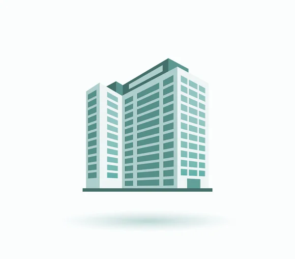 Skyscrapers House Building Icon — Stock Vector