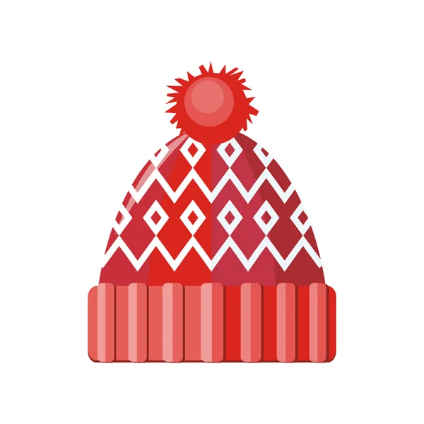 Izole kış şapka — Stok Vektör