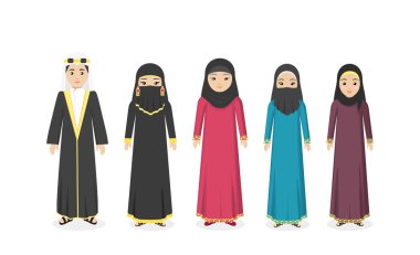 İnsanlar Suudi Arabistan geleneksel giysiler