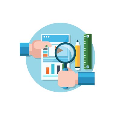 Video tanıtım simgesi düz tasarım