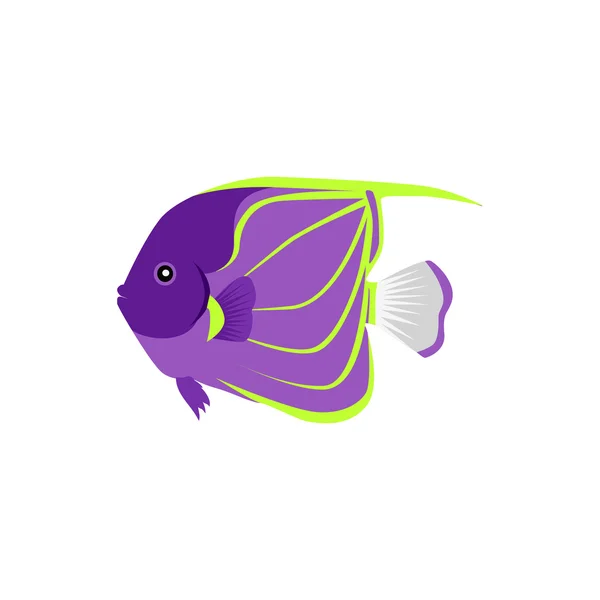 Кабубы Intermedius рыбы плоский дизайн — стоковый вектор