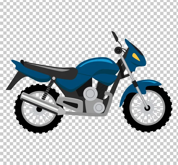 Cool motorfiets geïsoleerd op witte achtergrond — Stockvector