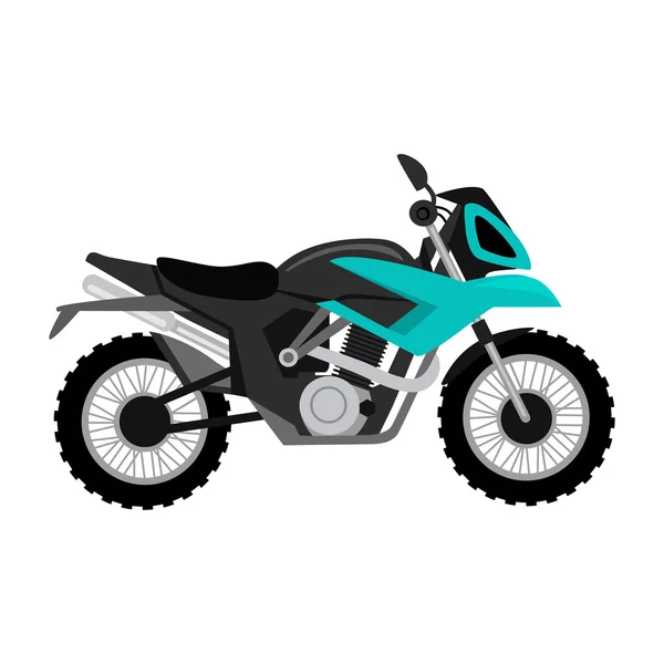 Moto fresco aislado sobre fondo blanco — Vector de stock