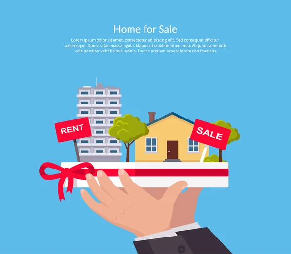Κατοικία προς πώληση — Διανυσματικό Αρχείο