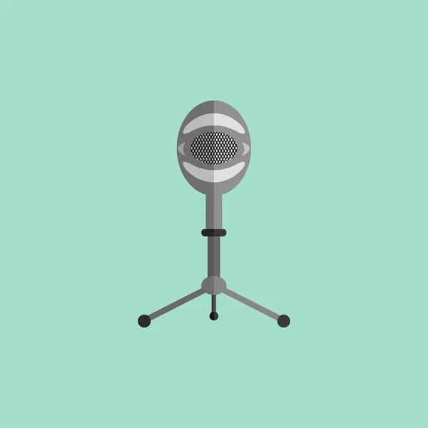 Mikrofon Design bytu izolované — Stockový vektor