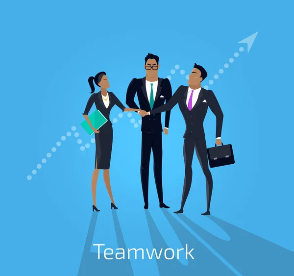 Teamwork und Business — Stockvektor