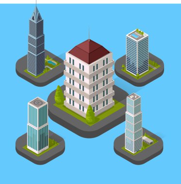 İzometrik bina izole ayarla