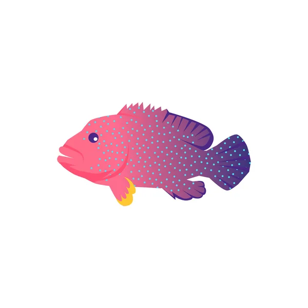 Fish Icon Design Плоская Изоляция — стоковый вектор