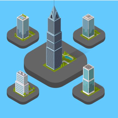 İzometrik bina izole ayarla