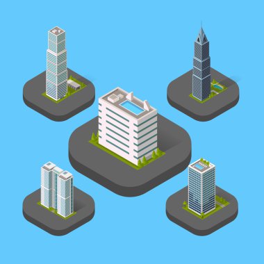 İzometrik bina izole ayarla