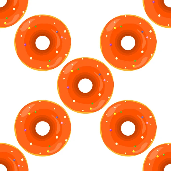 Donut nahtlosen Hintergrund Textur Muster — Stockvektor