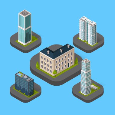 İzometrik bina izole ayarla