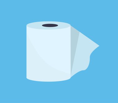 Tuvalet kağıdı Web Banner düz tasarımı