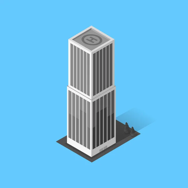 Skyscrapers House Building Icon — Stock Vector