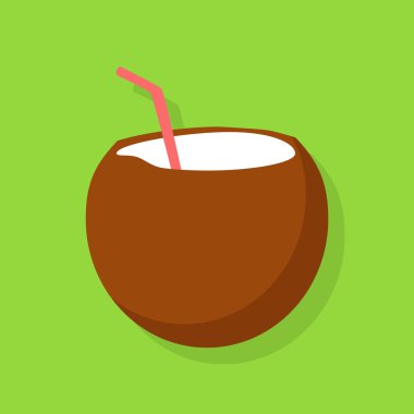 Taze İçme Hindistan Cevizi Kokteyl