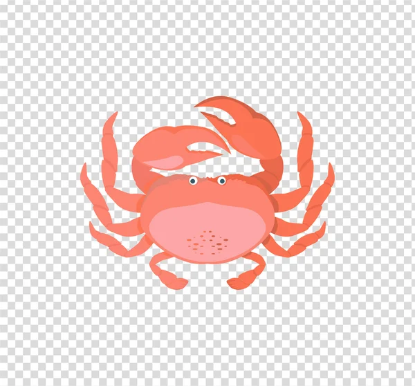 Drôle de dessin animé crabe — Image vectorielle