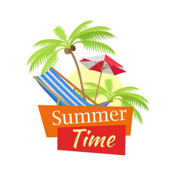 Summer concept vector illustration. — Stock Vector