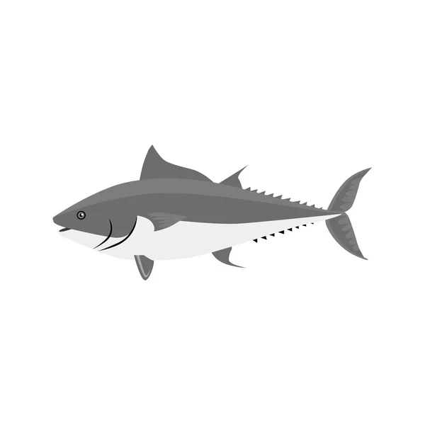 Fisch-Ikone Design flach isoliert — Stockvektor